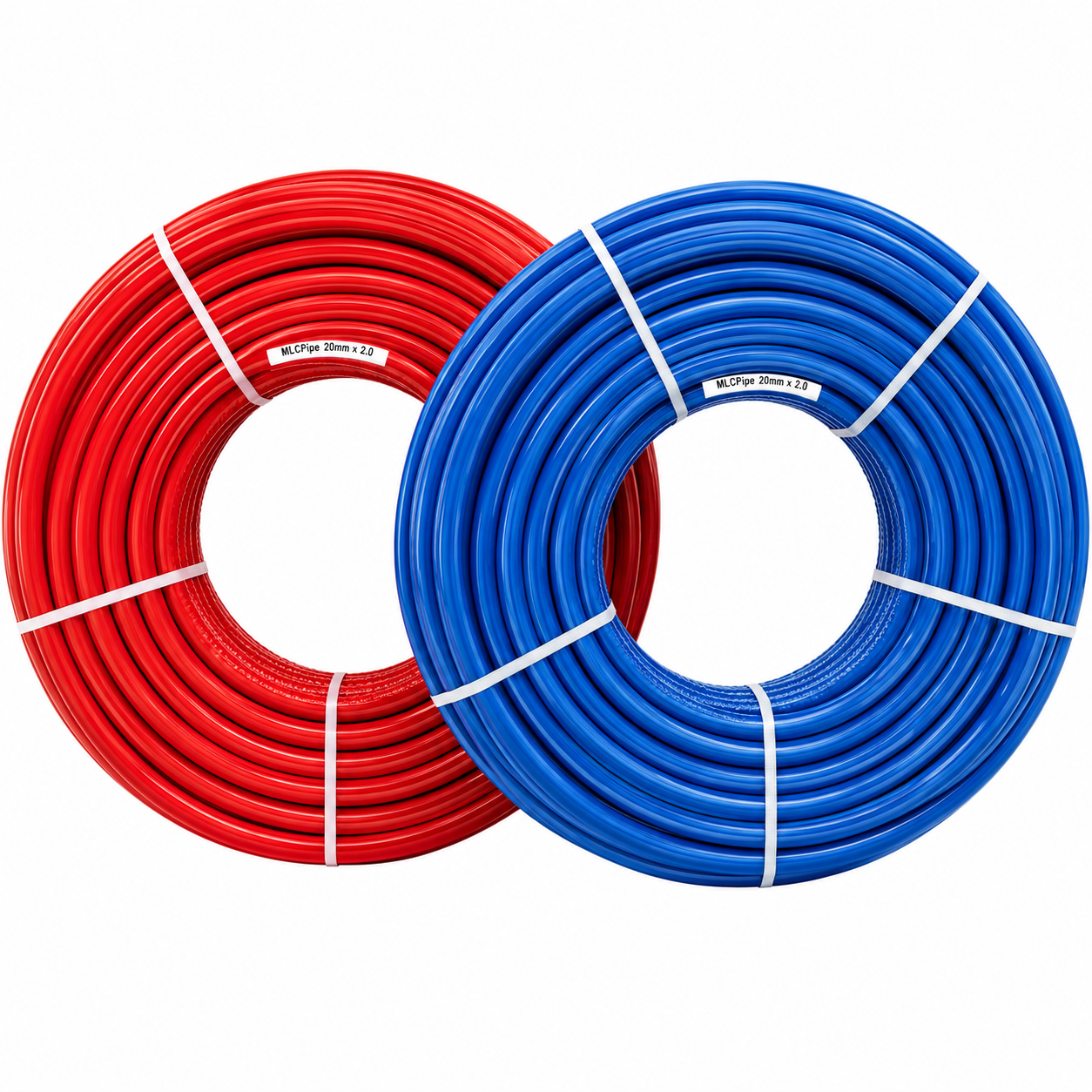 MLCP-Pipe-Insulated-Red-Blue Alt Underfloor Heating Manifold